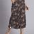 Women  black cotton printed & hand work co-ord set (set of 2)