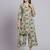 Women  green cotton printed & hand work co-ord set (set of 2)