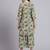Women  green cotton printed & hand work co-ord set (set of 2)
