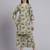 Women  green cotton printed & hand work co-ord set (set of 2)