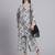 Women  cream cotton printed & hand work co-ord set (set of 2)