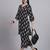 Women  black rayon printed & hand work co-ord set (set of 2)