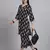 Women  black rayon printed & hand work co-ord set (set of 2)