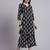 Women  black rayon printed & hand work co-ord set (set of 2)