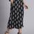 Women  black rayon printed & hand work co-ord set (set of 2)