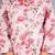 Women pink cotton printed & hand work straight kurta bottom set