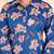 Women blue cotton printed & hand work straight kurta bottom set