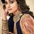 Blue Georgette Embroidered Wedding Wear Designer Anarkali Suit
