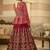 Maroon Raw Silk Embroidered Wedding Wear Designer Anarkali Suit