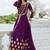 Purple Georgette Embroidered Wedding Wear Designer Anarkali Suit