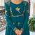 Teal green faux georgette anarkali suit with thread & sequin work – full stitched salwar kameez