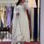 White faux blooming anarkali suit with heavy sequins & thread embroidery dupatta | partywear ethnic dress women