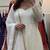 White faux blooming anarkali suit with heavy sequins & thread embroidery dupatta | partywear ethnic dress women