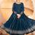 Teal blue faux blooming anarkali suit with heavy sequin & thread embroidery – full  stitched salwar kameez