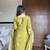 Olive green chinon straight suit with full sequence embroidery – ready to wear salwar kameez