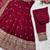 Maroon Vichitra Silk Anarkali Suit Zari Embroidery