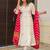 Off white chanderi heavy thread embroidery work with printed dupatta kurta pant set