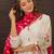 Off white chanderi heavy thread embroidery work with printed dupatta kurta pant set