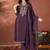 Wine vichitra heavy thread embroidery work kurta pant set