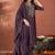 Wine vichitra heavy thread embroidery work kurta pant set