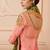 Pink TUSSAR SILK SEMI STITCHED WEDDING ANARKALI SUIT