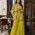 Georgette Embroidery Work Crop Top with Flared Palazzo and Shrug Set