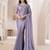 Tissue Silk Sequin Embroidery Work Saree with Unstitched Blouse Piece
