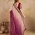 Chiffon Embroidery work Ombre Style Saree with Unstitched Blouse Piece