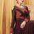 Brown Georgette Embroidered Wedding Wear Designer Anarkali Suit