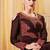 Brown Georgette Embroidered Wedding Wear Designer Anarkali Suit
