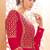 Red Georgette Embroidered Wedding Wear Designer Anarkali Suit