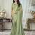 Chiffon Embroidery Sequence work Saree with Unstitched Blouse Piece