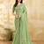 Trendmalls Chiffon Embroidery Sequence work Saree with Unstitched Blouse Piece