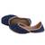 Navy Blue embroidered leather juttis