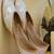 White sequin embroidered leather juttis