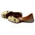 Beige embroidered leather juttis
