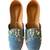 Blue floral embroidered Denim juttis
