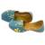 Blue floral embroidered Denim juttis