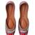 Red embroidered leather juttis