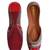 Red embroidered leather juttis