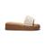 White embroidered leather Sandals