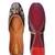 Brown floral embroidered leather juttis