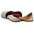 White floral embroidered Leather juttis