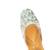 White floral embroidered Leather juttis