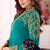 Teal Blue Georgette Embroidered Wedding Wear Designer Semi-Stiched Suit