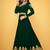 Green Georgette Embroidered Wedding Wear Anarkali Semi Stiched Suit