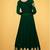 Green Georgette Embroidered Wedding Wear Anarkali Semi Stiched Suit