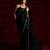 Black color hand work zarkhan border tissue silk fancy saree with running blouse
