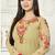 Beige Georgette Embroidered Wedding Wear Designer Anarkali Semi Stiched Suit