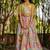 Multicolor printed chanderi lehenga set
